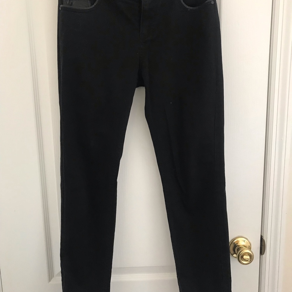 CAMAÏEU LEATHER DETAIL JEANS - Picture 7 of 8